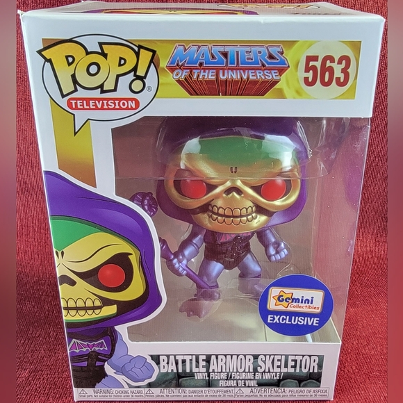 Battle armor skeletor gemini exclusive funko  # 563 (nib) With pop protector - Picture 2 of 7